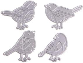 img 4 attached to KKathson 4PC Bird Metal Cutting Dies Stencil for Scrapbooking, Card Making, and DIY Crafts