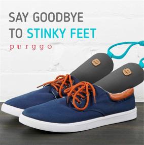 img 1 attached to 👟 Highly Effective PURGGO Bamboo Charcoal Shoe Deodorizer - Long-lasting Odor Eliminator - Chemical-Free Air Freshener for Shoes and Closet - All-Natural Solution - [2 Pack] [Gray]