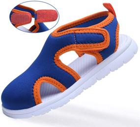 img 1 attached to 👟 Ultimate Performance: Vogana Breathable Sneakers for Active Boys - Quick Dry & Adjustable Outdoor Shoes