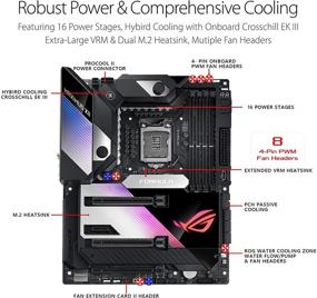 img 2 attached to 🎮 ASUS ROG Maximus XII Formula Z490 ATX Gaming Motherboard (WiFi 6, Intel 10th Gen) - 16 Power Stages, EK CrossChill III, 10 Gbps & Intel 2.5Gb LAN, Triple M.2, 2" Livedash OLED, Aura Sync