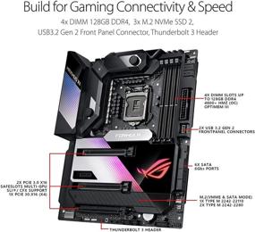 img 1 attached to 🎮 ASUS ROG Maximus XII Formula Z490 ATX Gaming Motherboard (WiFi 6, Intel 10th Gen) - 16 Power Stages, EK CrossChill III, 10 Gbps & Intel 2.5Gb LAN, Triple M.2, 2" Livedash OLED, Aura Sync