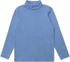 img 3 attached to 👕 CUNYI Little Turtleneck Sleeve T Shirts: Stylish Boys' Clothing with Unmatched Comfort