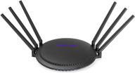 🔒 wavlink ac2100 smart wifi router - mu-mimo dual-band gigabit wireless internet high speed router for home, 4k streaming with usb 3.0 ports for gaming, parental control and quality of service (qos) logo