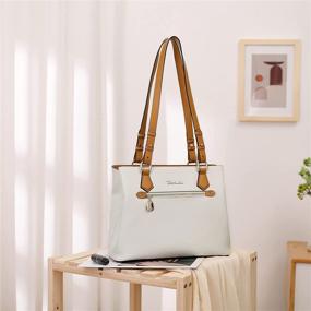 img 3 attached to Genuine BOSTANTEN Handbag: Stylish Women's Designer Shoulder Bag with Wallet Combo