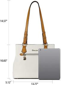 img 1 attached to Genuine BOSTANTEN Handbag: Stylish Women's Designer Shoulder Bag with Wallet Combo