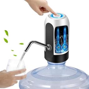 img 4 attached to 💦 Convenient Electric Water Bottle Pump: USB Charging, 30 Days Battery Life, Universal Switch for 2-5 Gallon Bottles - Ideal for Home, Office, and Travel