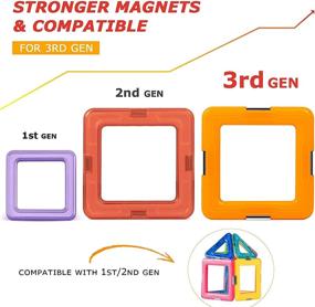 img 2 attached to 138-Piece Building Set: Enhanced Magnetic Compatibility