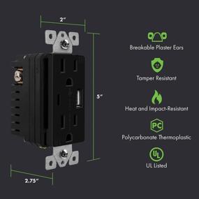 img 3 attached to TOPGREENER Receptacle Compatible with Samsung TU21536AC BK - Set of 2