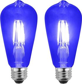 img 4 attached to 💡 SleekLighting 4W LED Filament Colored Dimmable Bulb