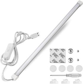 img 4 attached to Qooltek Portable USB 30LED 3.5W Craft Desk Lamp with Eye-care LED Light for Reading, Crafts, Work Tables, Pianos, DJ's, Music Stands (Cool White)