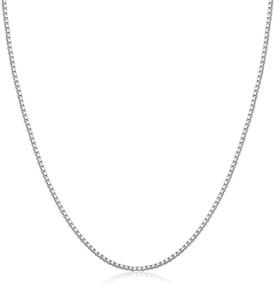 img 4 attached to Sterling Silver Rhodium Plated 1 0Mm Chain