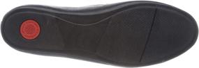 img 1 attached to FitFlop Womens Loafer Flat Black