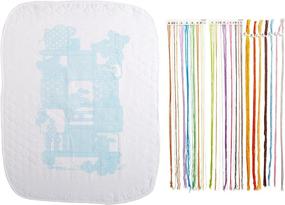 img 1 attached to 👶 Dimensions Stamped Cross Stitch 'Baby Drawers' DIY Baby Quilt: Easy-to-Make 34"x43" Project