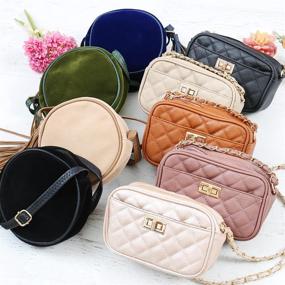 img 1 attached to Classic Vegan Leather Crossbody Handbag Women's Handbags & Wallets for Satchels