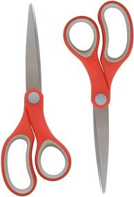 img 4 attached to ✂️ Basix 55846 Soft-Grip Scissors, 7-Inch - 2 Pack, 2 Count