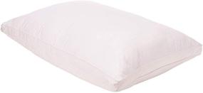 img 3 attached to 🛏️ Super Plush Microfiber Fill Down Alternative Bed Pillow - Quality Fabrics, Safe and Breathable sleeping Pillow with Cotton Cover in Standard Size (20x26x1.5)