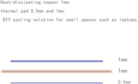 img 2 attached to 🔥 Improved Laptop Heatsink Thermal Pads with Copper Heat Conductivity