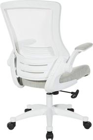 img 1 attached to 🪑 Ultimate Comfort and Style: Office Star White Screen Back Manager's Chair in Linen Stone