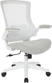 img 4 attached to 🪑 Ultimate Comfort and Style: Office Star White Screen Back Manager's Chair in Linen Stone