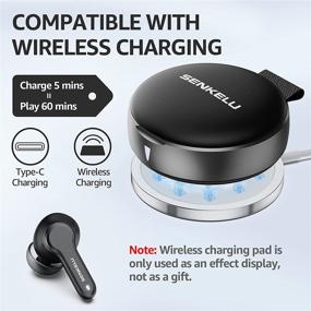 img 3 attached to 🎧 Wireless Earbuds with Wireless Charging Case - Dual Mic, Waterproof, Deep Bass, Touch Control