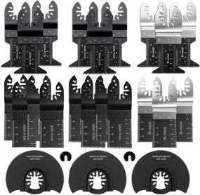 img 4 attached to 🪚 LIGHTIMETUNNEL 25 PC Oscillating Saw Blades - Universal Metal Wood Multitool Blades for Quick Release Cutting - Compatible with Dewalt, Milwaukee, Dremel, Chicago, Rockwell, Fein, Bosch, Multimaster, Makita