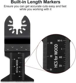 img 1 attached to 🪚 LIGHTIMETUNNEL 25 PC Oscillating Saw Blades - Universal Metal Wood Multitool Blades for Quick Release Cutting - Compatible with Dewalt, Milwaukee, Dremel, Chicago, Rockwell, Fein, Bosch, Multimaster, Makita