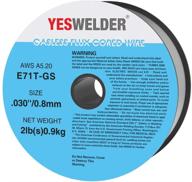 🔥 yeswelder gasless flux core mig wire, mild steel e71tgs, 0.030 diameter, 2 lb spool logo