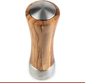 img 1 attached to 🧂 Peugeot - Madras u'Select Manual Salt Mill - Adjustable Stainless Steel & Olive Wood Grinder, Natural Finish, 6.25 inch