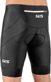 img 1 attached to SLS3 Men's Triathlon Shorts - Compression Tri Shorts for Men - FX Z Black Edition