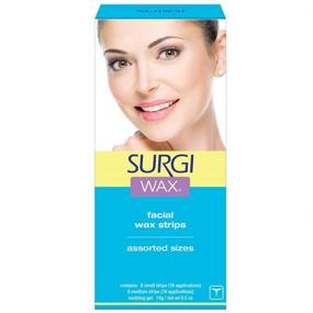 img 4 attached to 💆 Surgi-wax Facial Honey Wax Strips: Effortless Hair Removal for Face's Upper Lip, Chin & Cheek