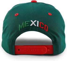 img 1 attached to 🧢 Hecho En Mexico Eagle 3D Embroidered Flat Bill Snapback Hat