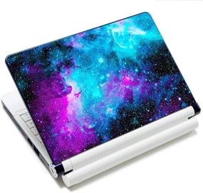 img 1 attached to Laptop Skin Vinyl Sticker Decal - 12-15.6 inch Laptop Art Cover Protector Compatible with HP Dell Lenovo Compaq Apple Asus Acer - Galaxy Design