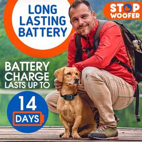 img 1 attached to 🐶 STOPWOOFER Rechargeable Dog Bark Collar - No Shock, No Pain - Vibration & Beep Modes - Suitable for Small, Medium, and Large Dogs