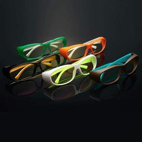 img 2 attached to 👓 Защитные очки Fit Over Blue Light Blocking: Компьютерные игровые очки AHT для улучшения зрения, спокойного сна и снижения усталости глаз у женщин и мужчин (черно-золотые)