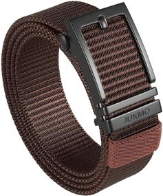 img 4 attached to JUKMO Webbing Ratchet Automatic Buckle: The Must-Have Men's Belt Accessory