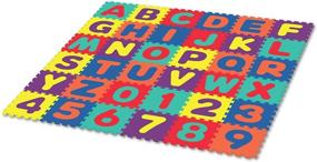 img 4 attached to 🧩 Interlocking Playmat for Alphabet and Numbers - Rubber Construction