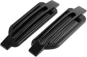 img 2 attached to Enhance Your Car's Style with uxcell Black Plastic Air Flow Vent Fender 3D Stickers