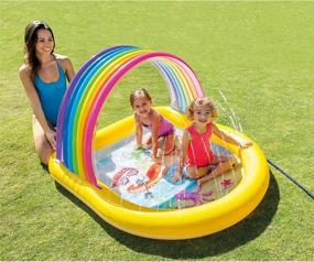 img 1 attached to 🌈 Intex Rainbow Arch Inflatable Water Spray