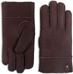 img 4 attached to 🧤 YISEVEN Sheepskin Shearling Leather Driving Gloves: Supreme Comfort and Style for the Road