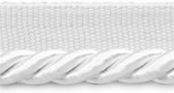 🎀 white twisted lip cord trim embellishment, 1/4-inch, 20-yard - expo international logo