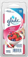 🍓 glade radiant berries wax melts air freshener with essential oils, scented candles for home and bathroom, pack of 6 logo