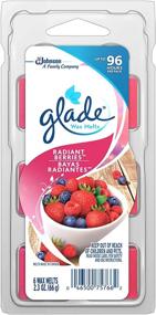 img 4 attached to 🍓 Glade Радующие ягоды воск мелтс освежитель воздуха с эфирными маслами, ароматные свечи для дома и ванной комнаты, упаковка из 6 штук.