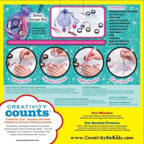 img 3 attached to 💅 Sparkle & Shine: Creativity for Kids Glitter Nail Art - Exciting Glitter Manicure Kit made for Kits' Style and Fun