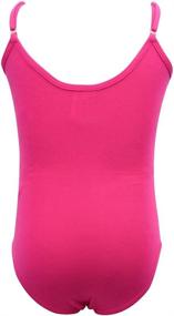 img 2 attached to 👯 Dancina Leotard Camisole with Adjustable Straps for Ballet and Gymnastics, Front Lining, Ages 2-10