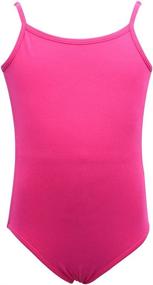 img 4 attached to 👯 Dancina Leotard Camisole with Adjustable Straps for Ballet and Gymnastics, Front Lining, Ages 2-10