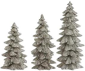 img 3 attached to Silver Glittered Christmas Trees Inches