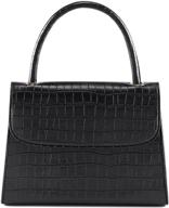 👜 ayliss women's crocodile tote clutch: stylish pu leather handbag with top handle & zipper logo