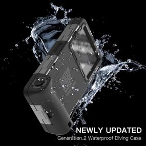 img 3 attached to 2nd Gen Universal Phone Waterproof Case: 50ft Underwater Photography Housing for Samsung Galaxy & iPhone Series - Ideal for Swimming, Snorkeling, and Diving - All Black