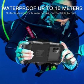 img 2 attached to 2nd Gen Universal Phone Waterproof Case: 50ft Underwater Photography Housing for Samsung Galaxy & iPhone Series - Ideal for Swimming, Snorkeling, and Diving - All Black