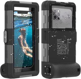 img 4 attached to 2nd Gen Universal Phone Waterproof Case: 50ft Underwater Photography Housing for Samsung Galaxy & iPhone Series - Ideal for Swimming, Snorkeling, and Diving - All Black